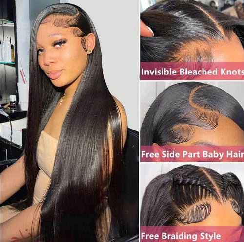 Glueless Human Hair Wig - 13x4 Lace Frontal