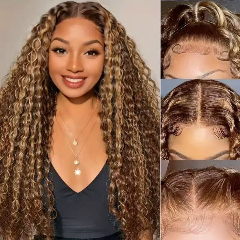 Synthetic Curly Lace Front Wig - 10–34 Inch