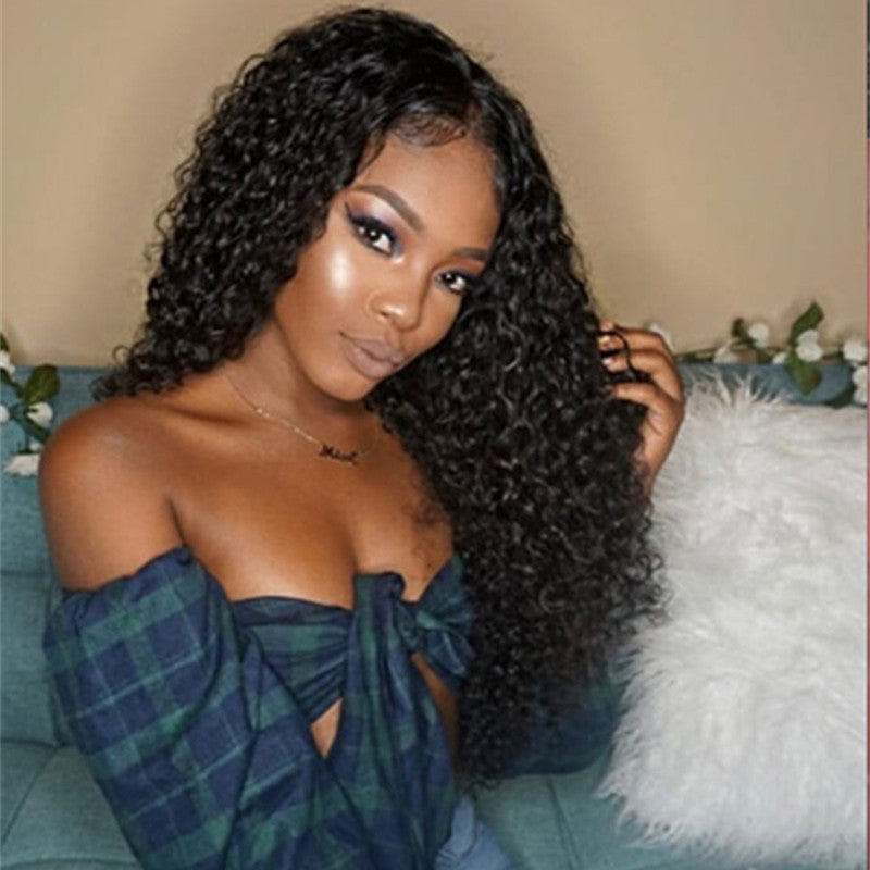 Synthetic Curly Lace Front Wig - 10–34 Inch
